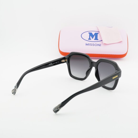 Missoni MIS 0130/G/S 0807 9O Square Sunglasses - Black/Grey main image 6